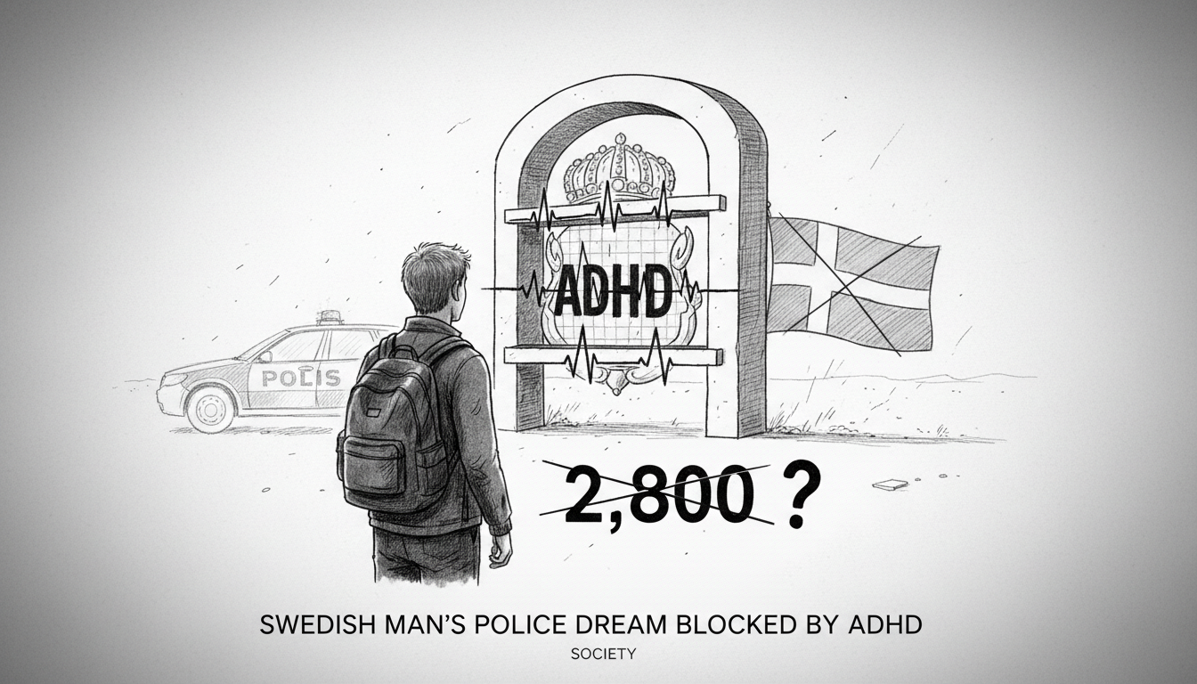 Swedish Man Blocked From Police Career by ADHD Diagnosis