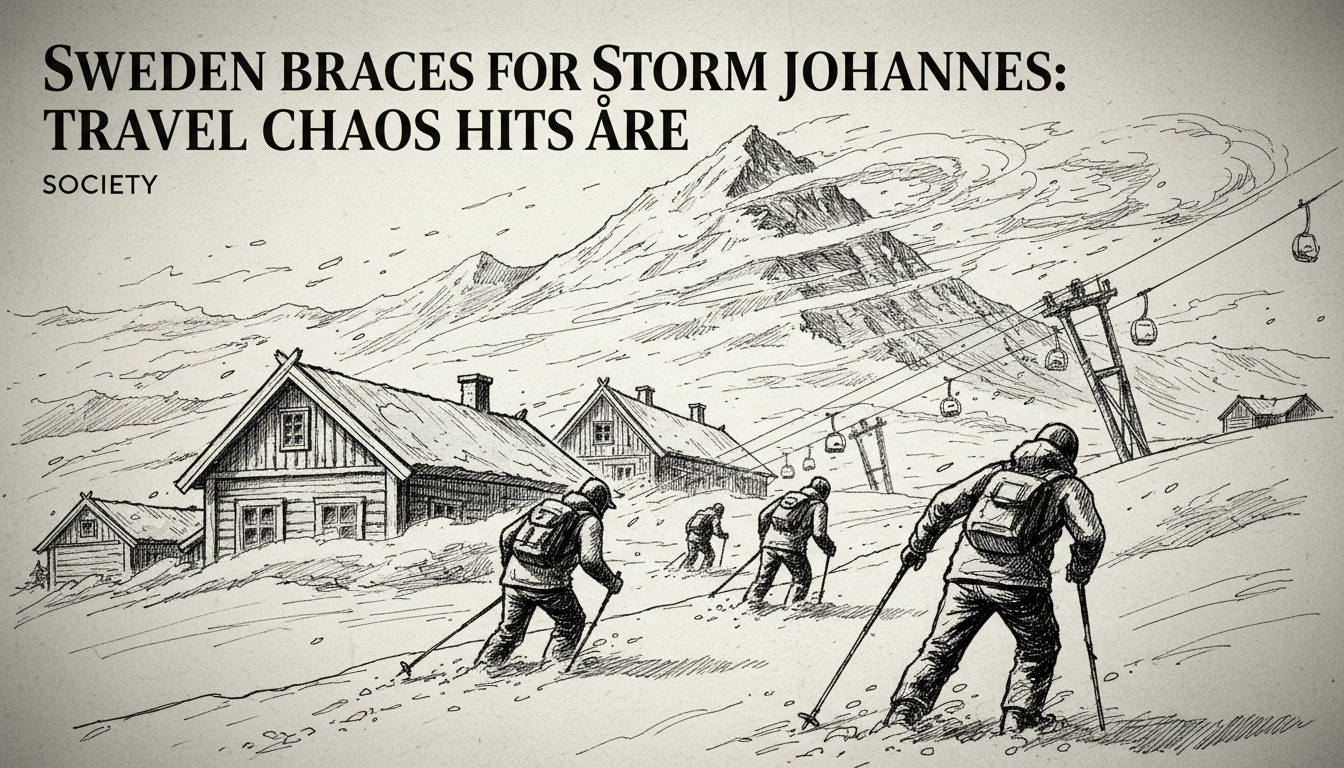 Sweden Braces for Storm Johannes: Travel Chaos Hits Åre