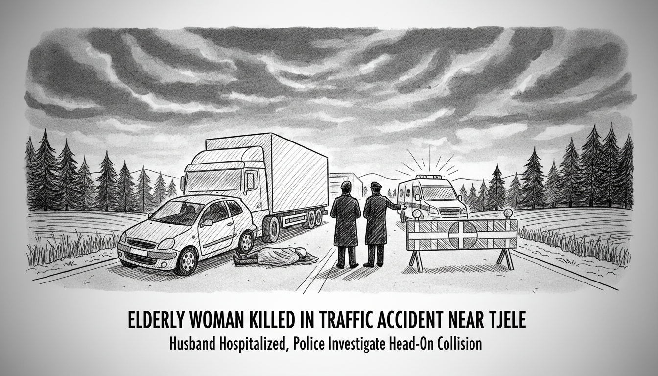 Elderly Woman Killed in Traffic Accident Near Tjele