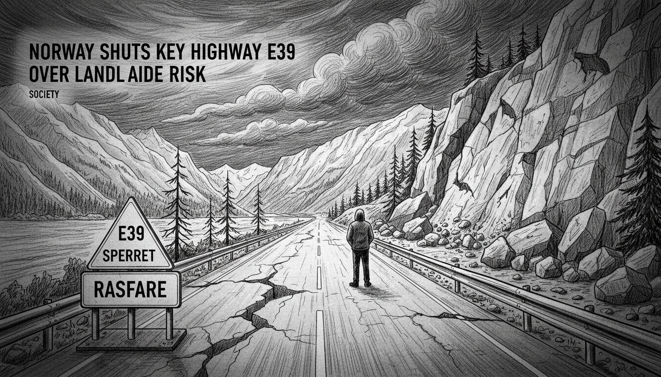 Norway Shuts Key Highway E39 Over Landslide Risk
