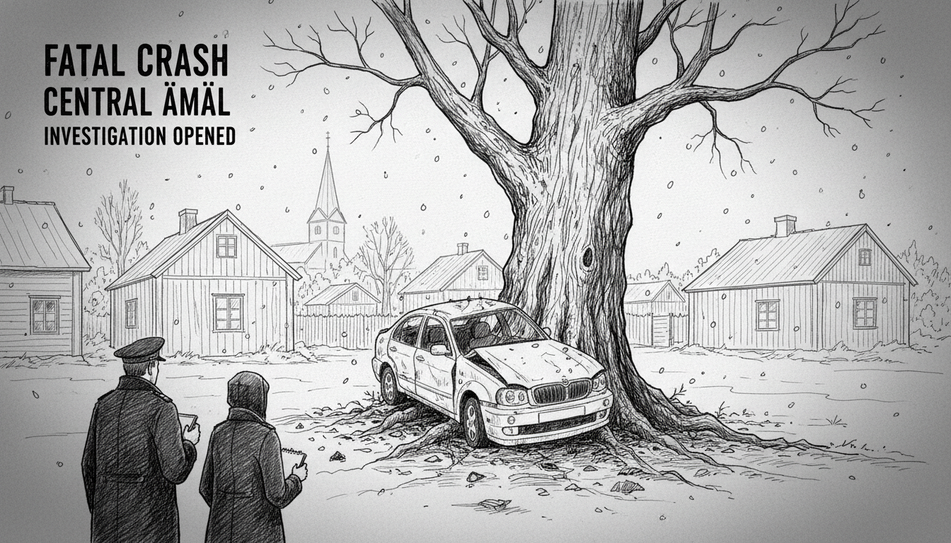 Fatal Car Crash in Central Åmål Under Investigation