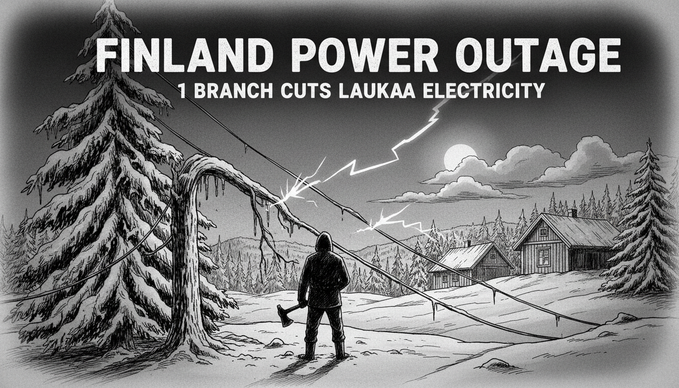 Finland Power Outage: 1 Branch Cuts Laukaa Electricity