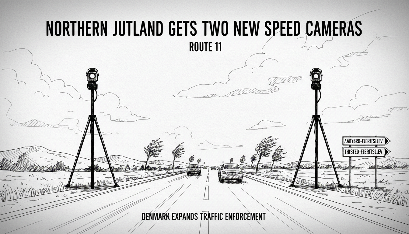 Northern Jutland Gets Two New Speed Cameras on Route 11
