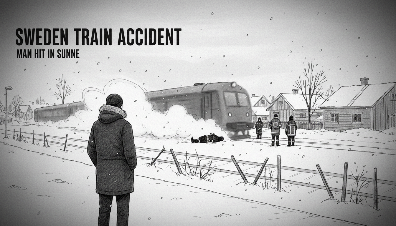 Sweden Train Accident: Man Hit in Sunne