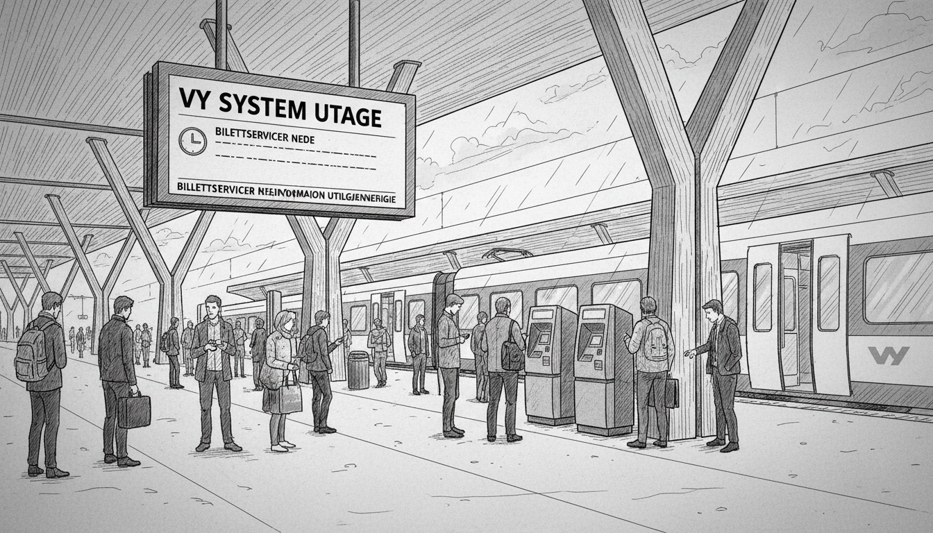 Vy Faces Major System Outages Across Ticket Services