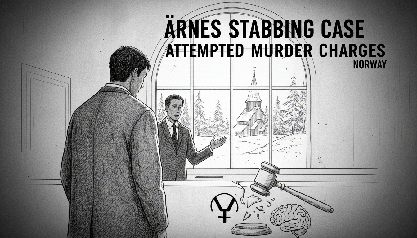Man Charged with Attempted Murder in Årnes Stabbing Case