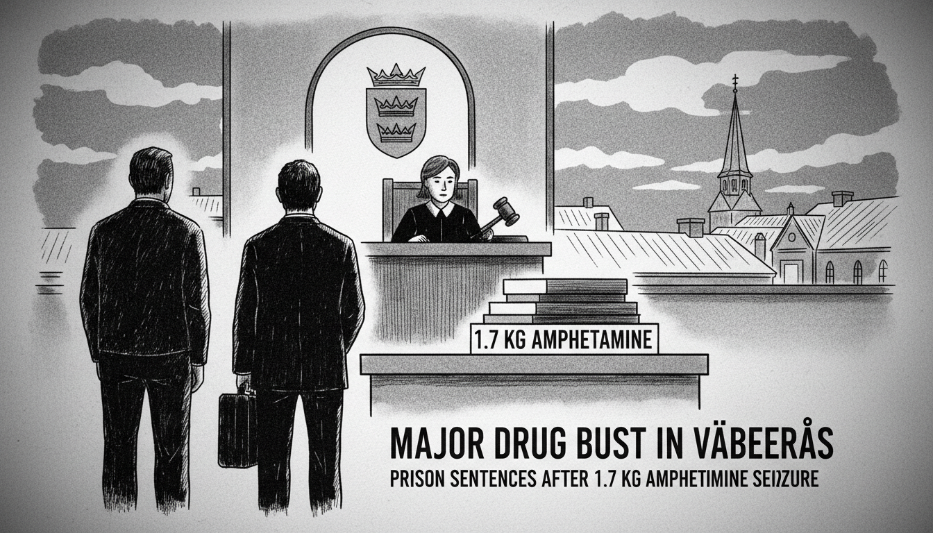 Major Drug Bust in Västerås Leads to Prison Sentences