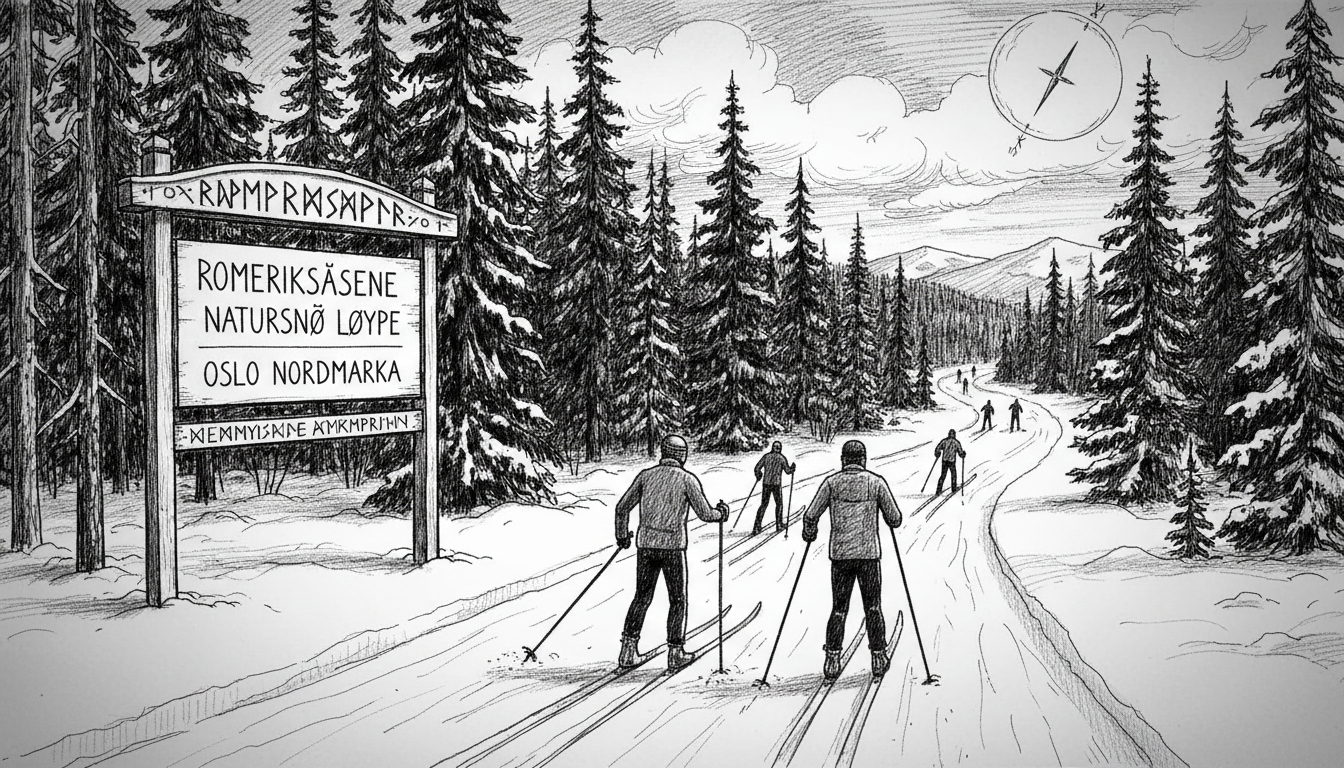 First Natural Snow Ski Track Opens in Oslo's Nordmarka Forest