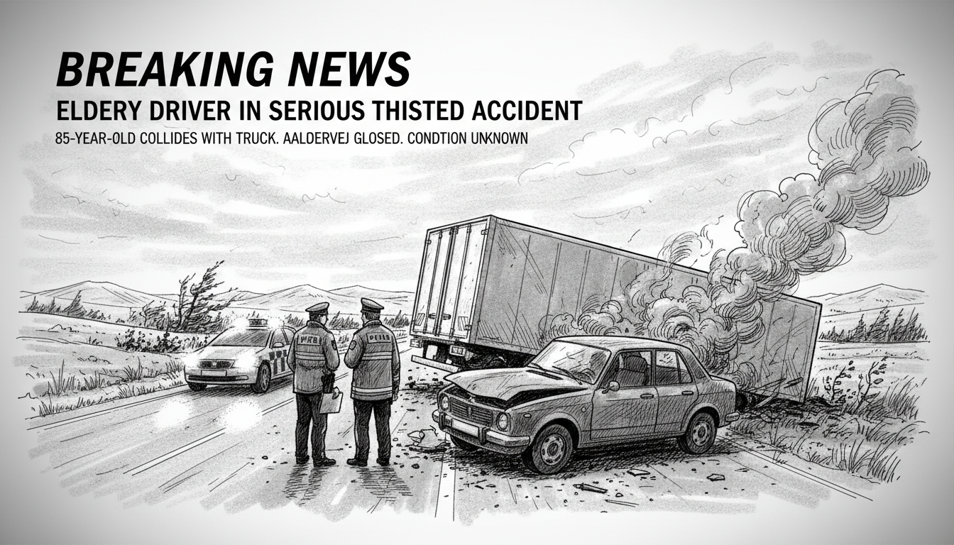 Elderly Driver Involved in Serious Traffic Accident Near Thisted