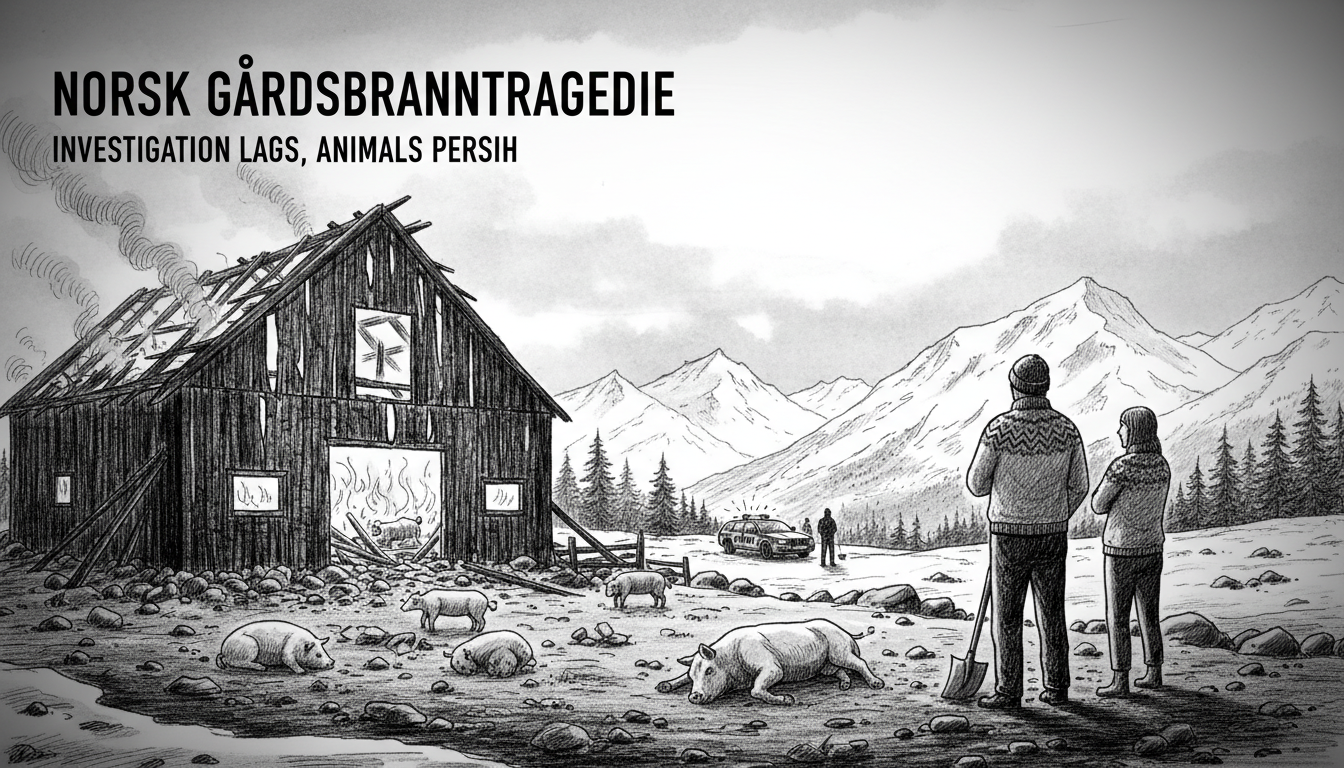 Farm Animals Perish in Norwegian Barn Fires as Investigation Rates Lag