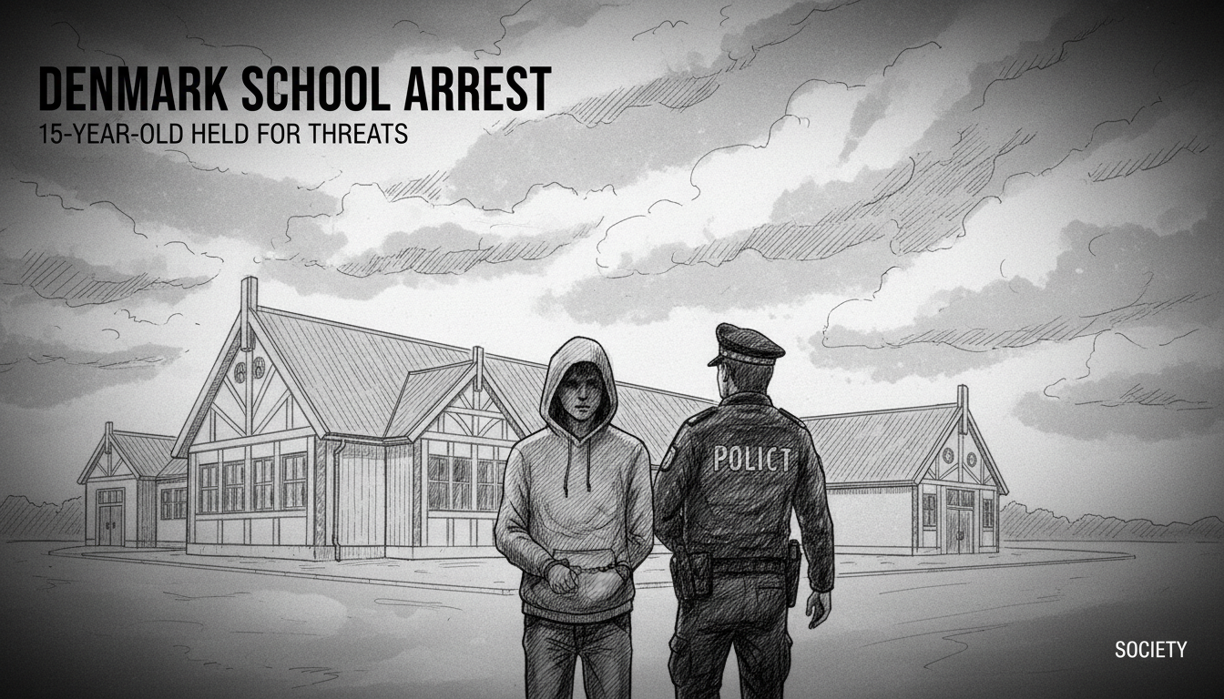Denmark School Arrest: 15-Year-Old Held for Threats