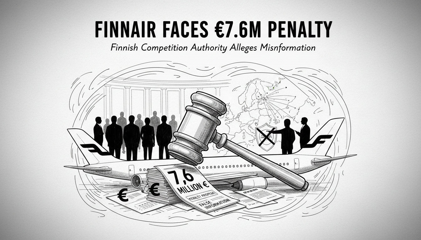 Finnair Faces €7.6 Million Penalty Proposal from Finnish Competition Authority