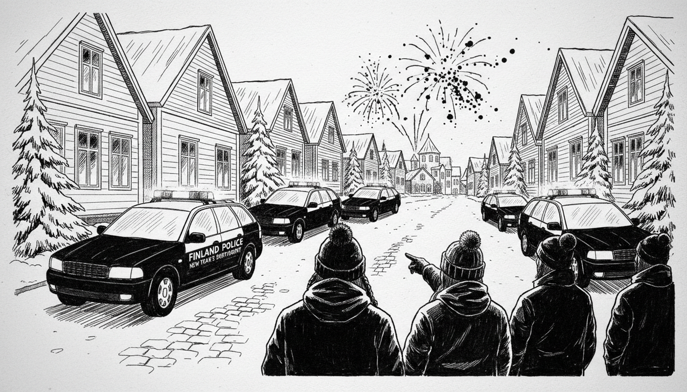 Finland Police Deploy 6 Patrols to New Year Call