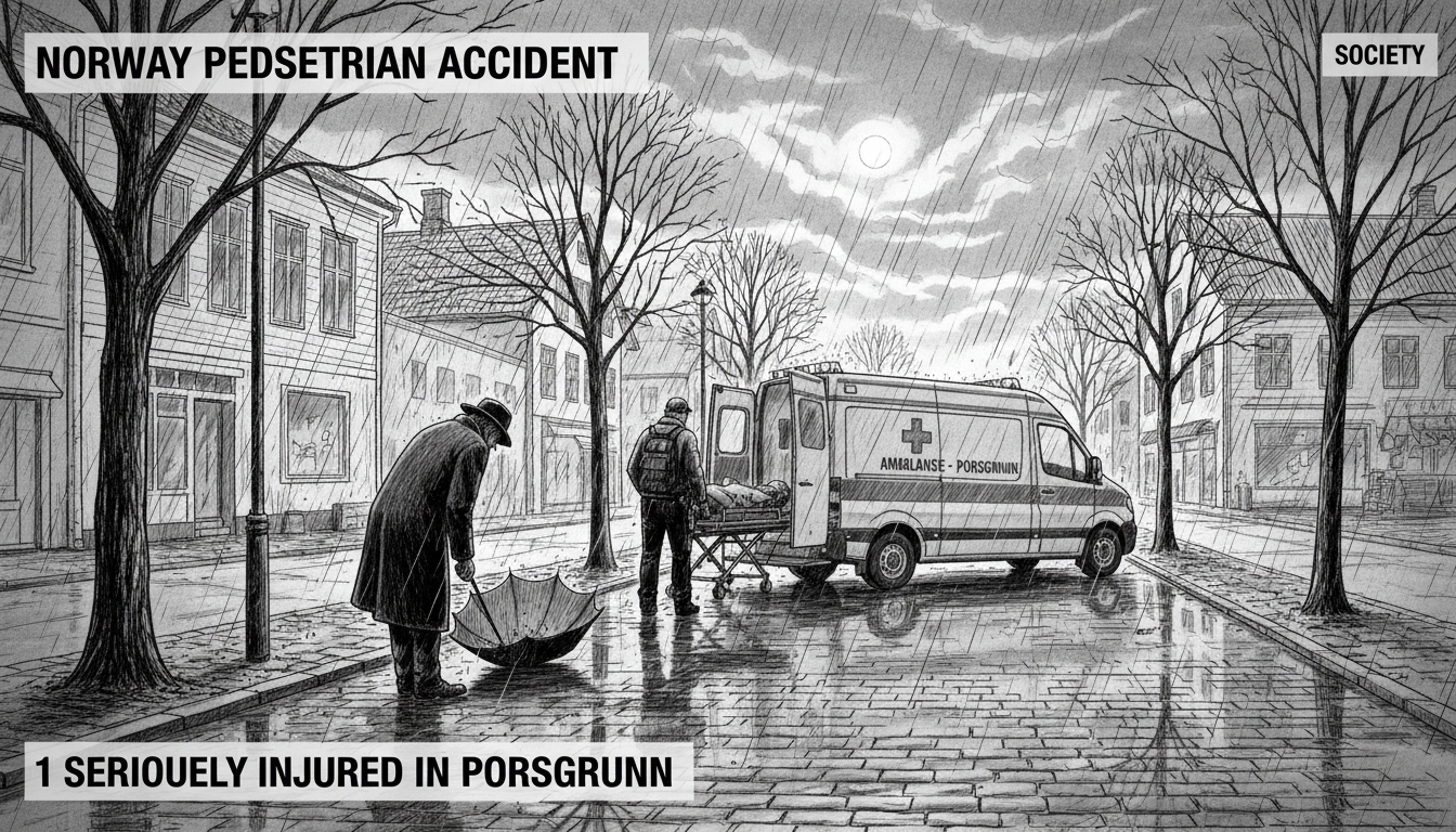 Norway Pedestrian Accident: 1 Seriously Injured in Porsgrunn