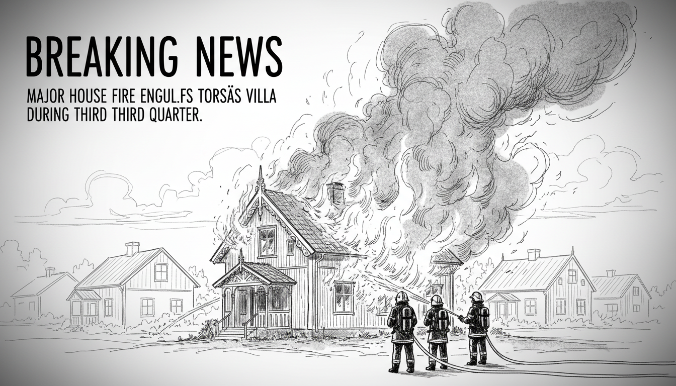 Major House Fire Engulfs Torsås Villa During Third Quarter