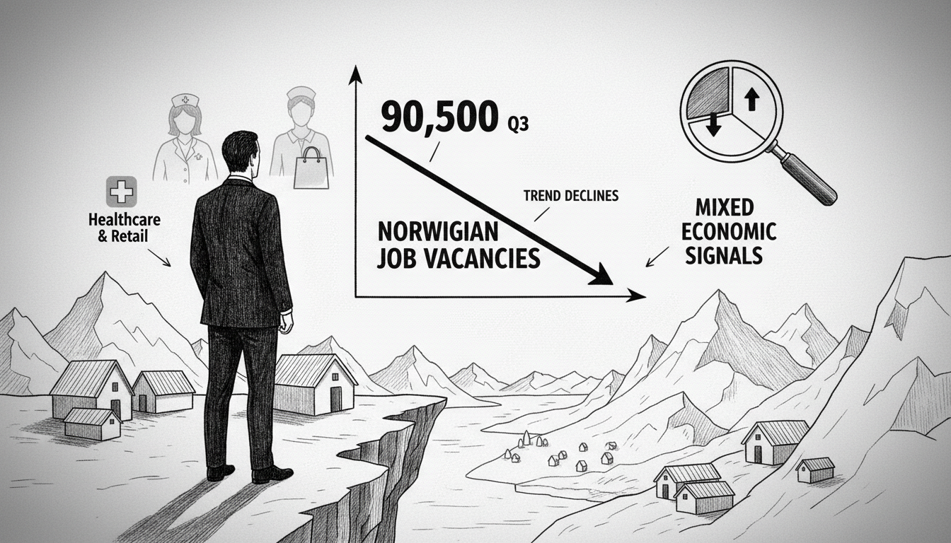 Norwegian Job Vacancies Rise in Third Quarter But Trend Declines