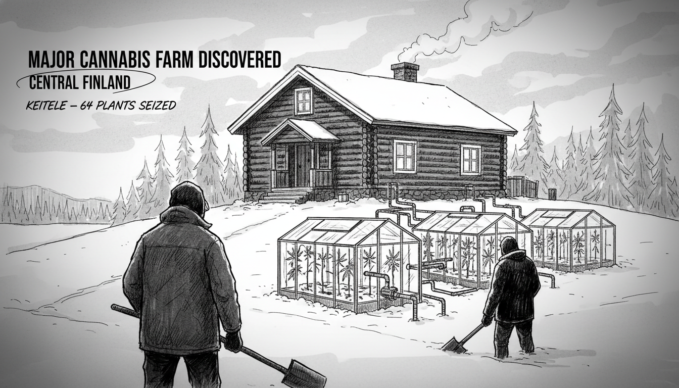 Major Cannabis Farm Discovered in Central Finland Region