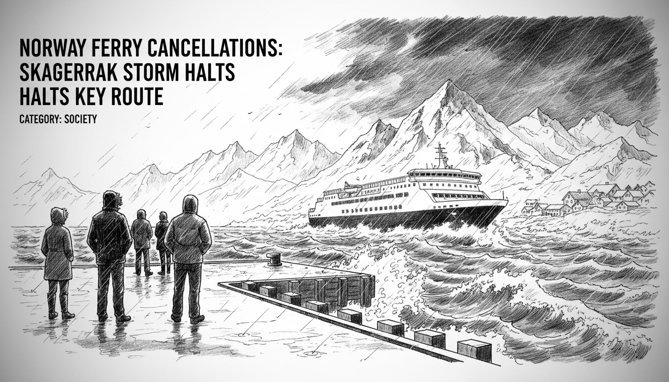 Norway Ferry Cancellations: Skagerrak Storm Halts Key Route
