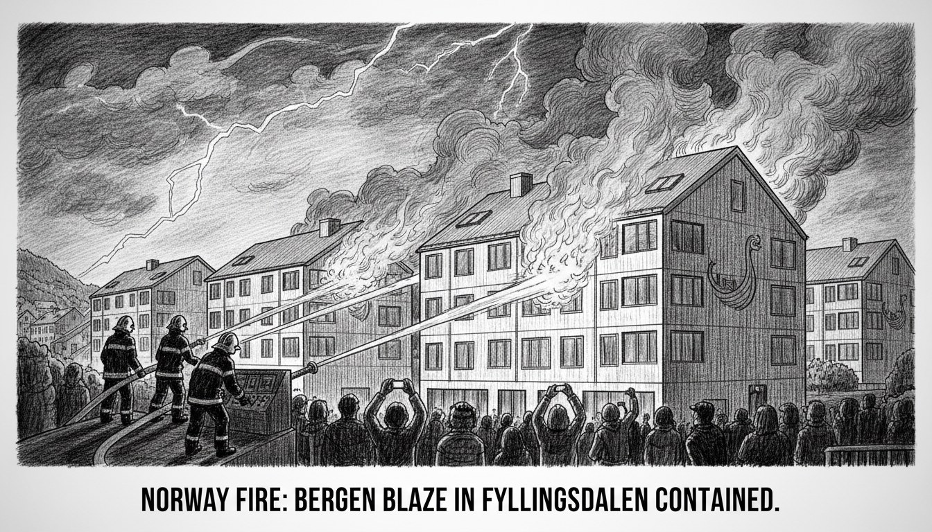 Norway Fire: Bergen Blaze in Fyllingsdalen Contained
