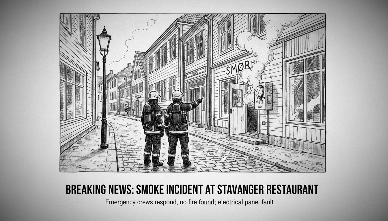 Smoke Incident at Downtown Stavanger Restaurant