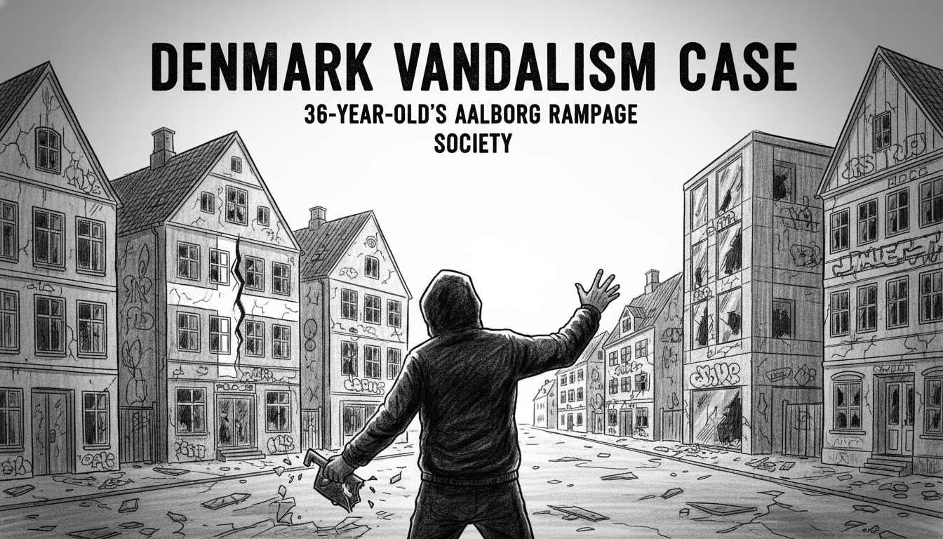Denmark Vandalism Case: 36-Year-Old's Aalborg Rampage