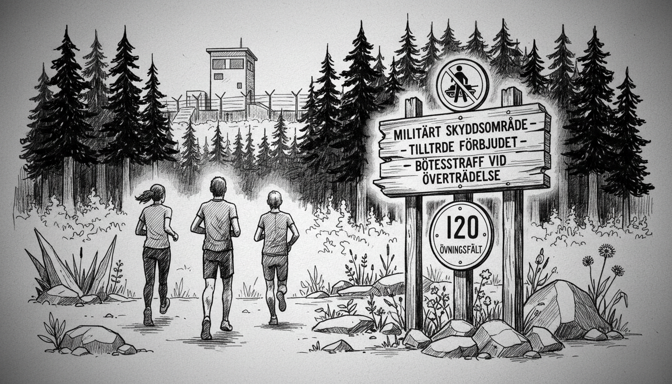 Runners Fined After Entering Military Training Zone in Swedish Forest