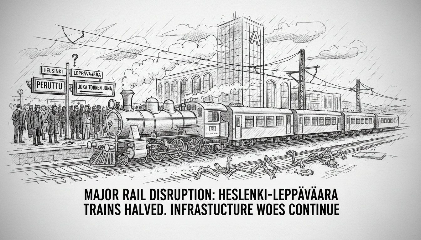 Major Rail Disruption Cancels Every Other Helsinki-Leppävaara Train