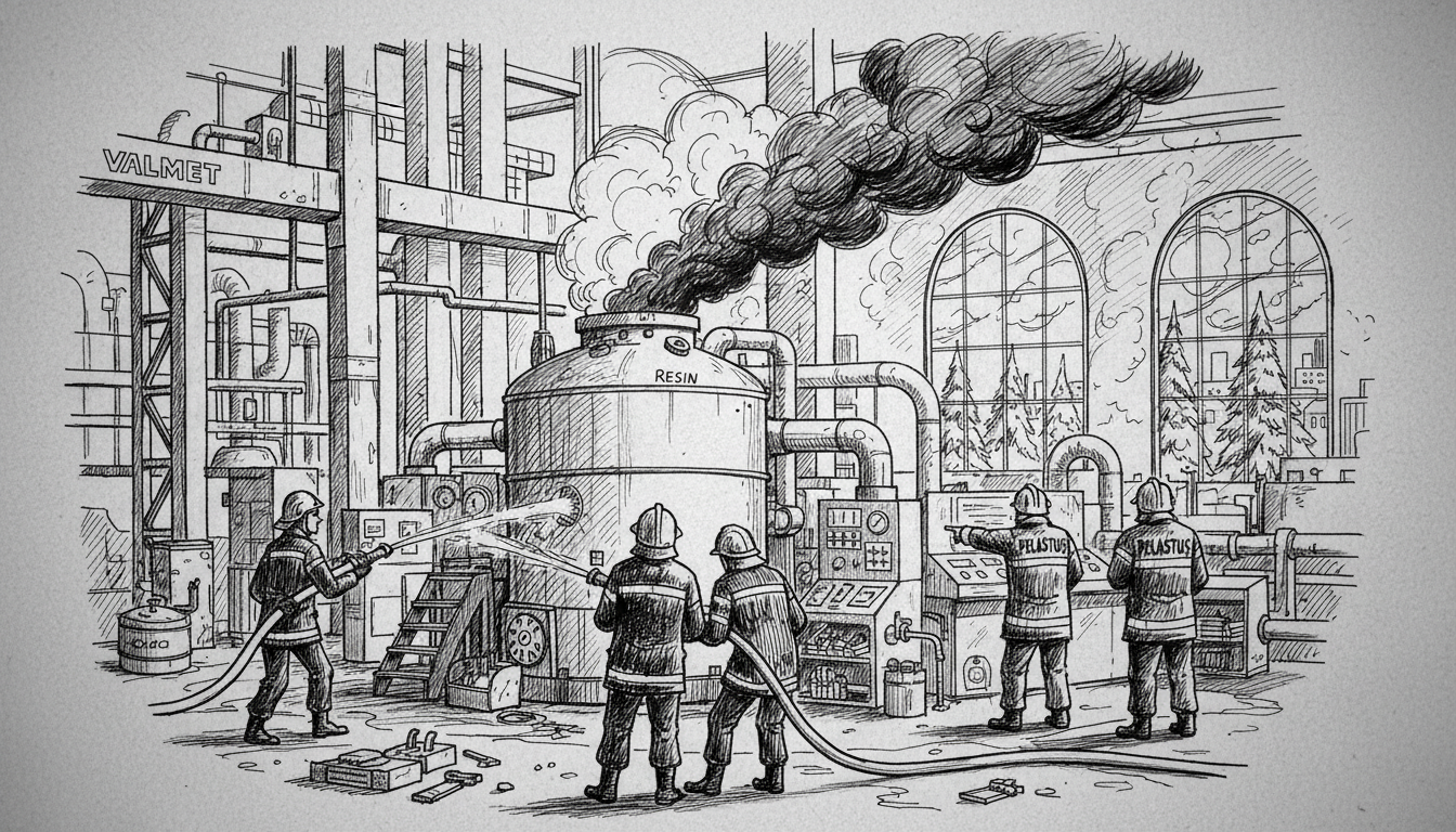 Rescue Services Respond to Overheated Resin Incident at Valmet Factory