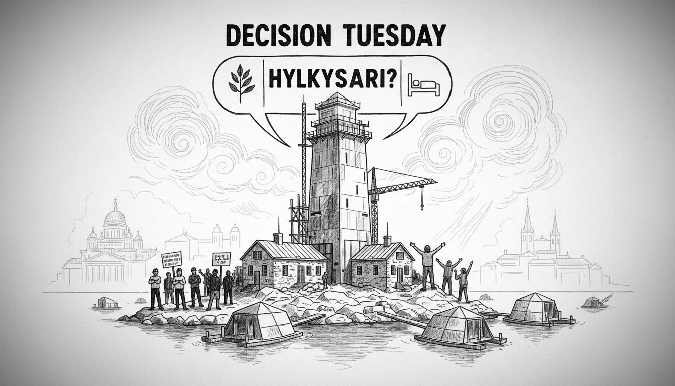 Helsinki's Hylkysaari Island Hotel Tower Sparks Social Media Debate