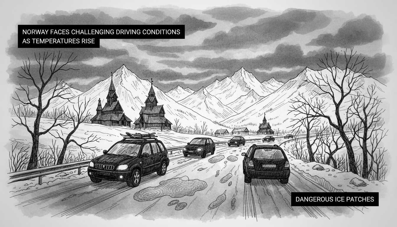 Norway Faces Challenging Driving Conditions as Temperatures Rise