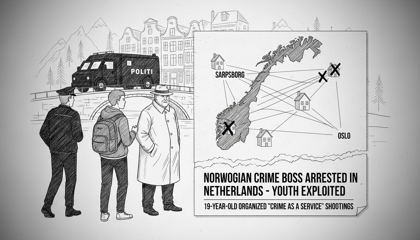 Norwegian Crime Boss Arrested in Netherlands for Orchestrating Shootings