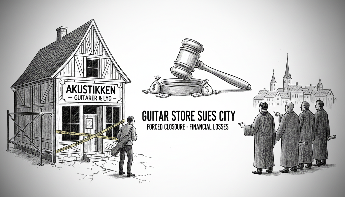 Guitar Store Sues Municipality After Evacuation Closure