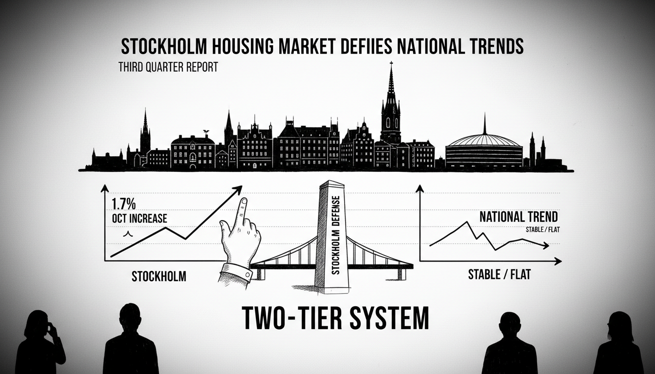 Stockholm Housing Market Defies National Trends in Third Quarter