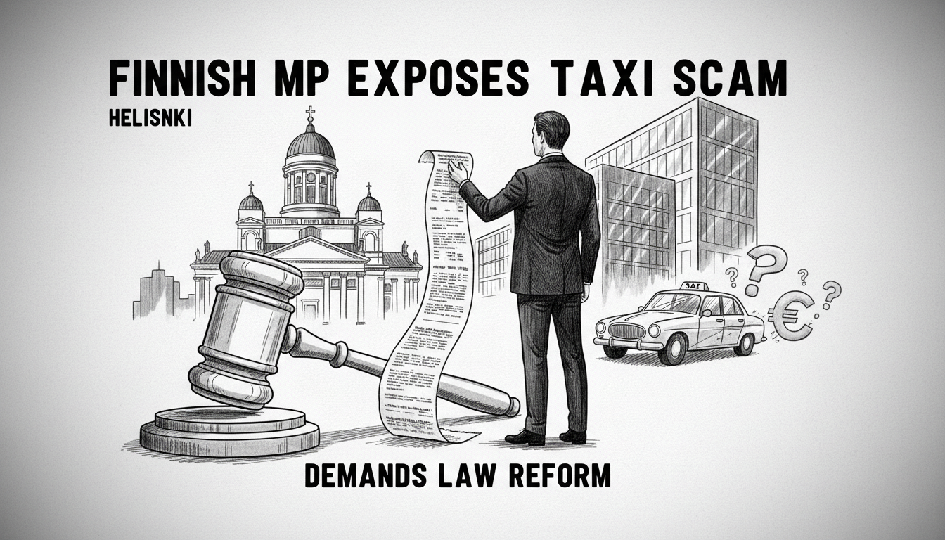Finnish MP Exposes Taxi Scam in Helsinki, Demands Law Reform