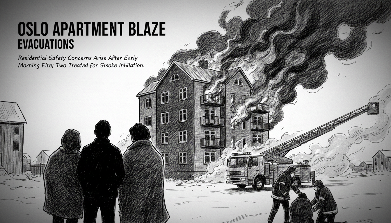 Apartment Block Fire in Oslo Forces Evacuations