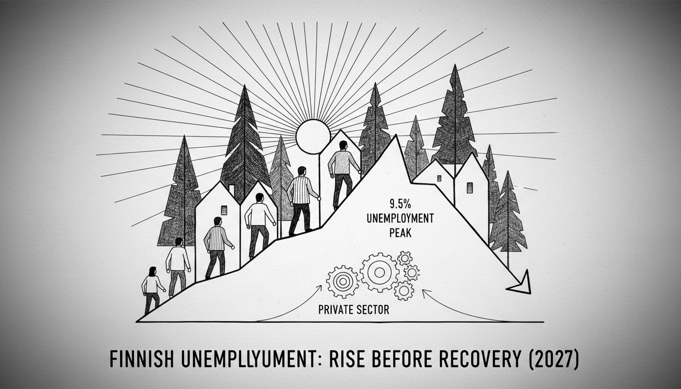 Finnish Unemployment Expected to Rise Before Gradual Recovery