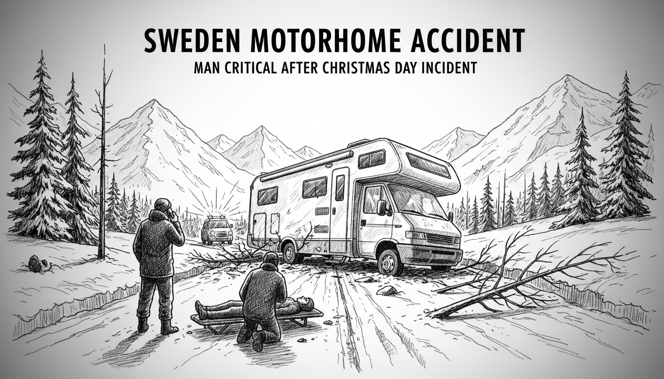 Sweden Motorhome Accident: Man Critical After Christmas Day Incident