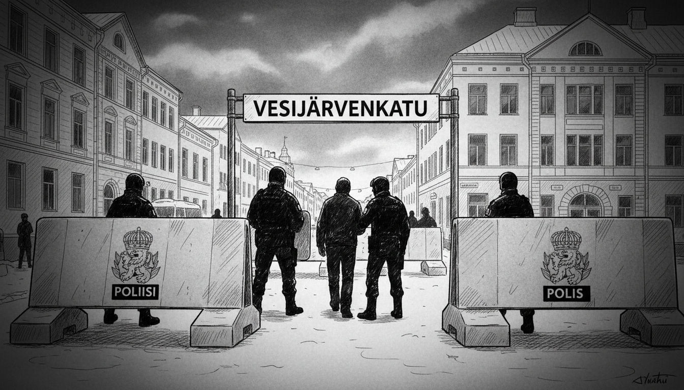 Police Operation in Lahti Sees Street Closed, Man Detained