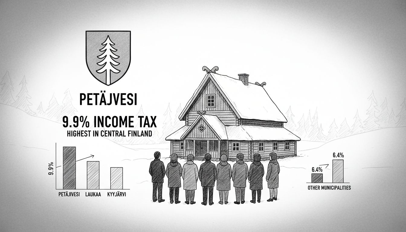 Petäjävesi Maintains Highest Income Tax Rate in Central Finland