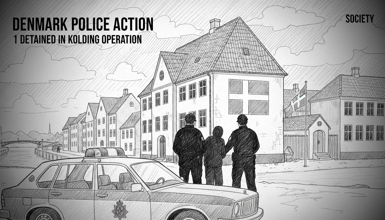 Denmark Police Action: 1 Detained in Kolding Operation