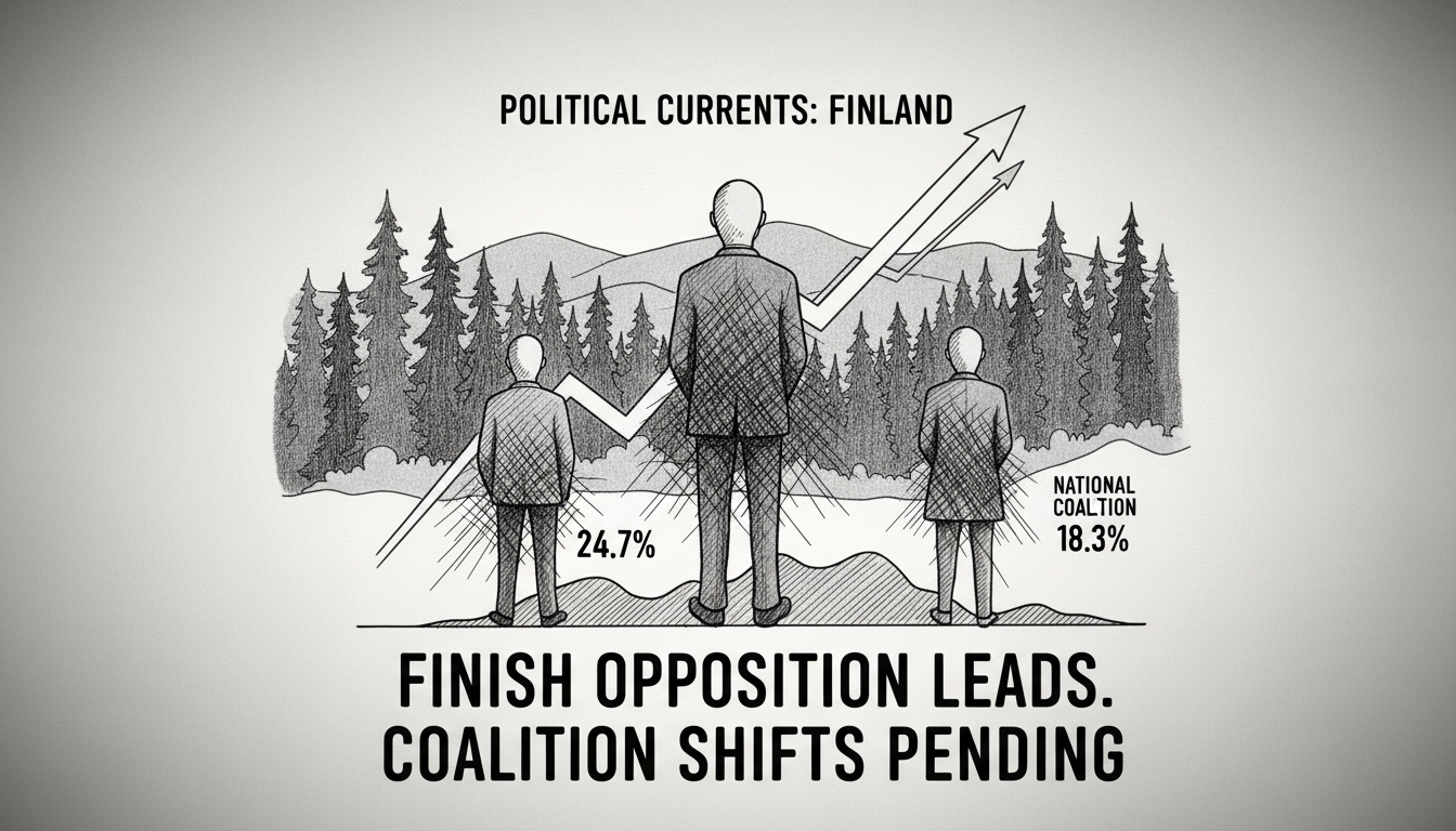 Finnish Opposition Party Maintains Lead as Support Shifts