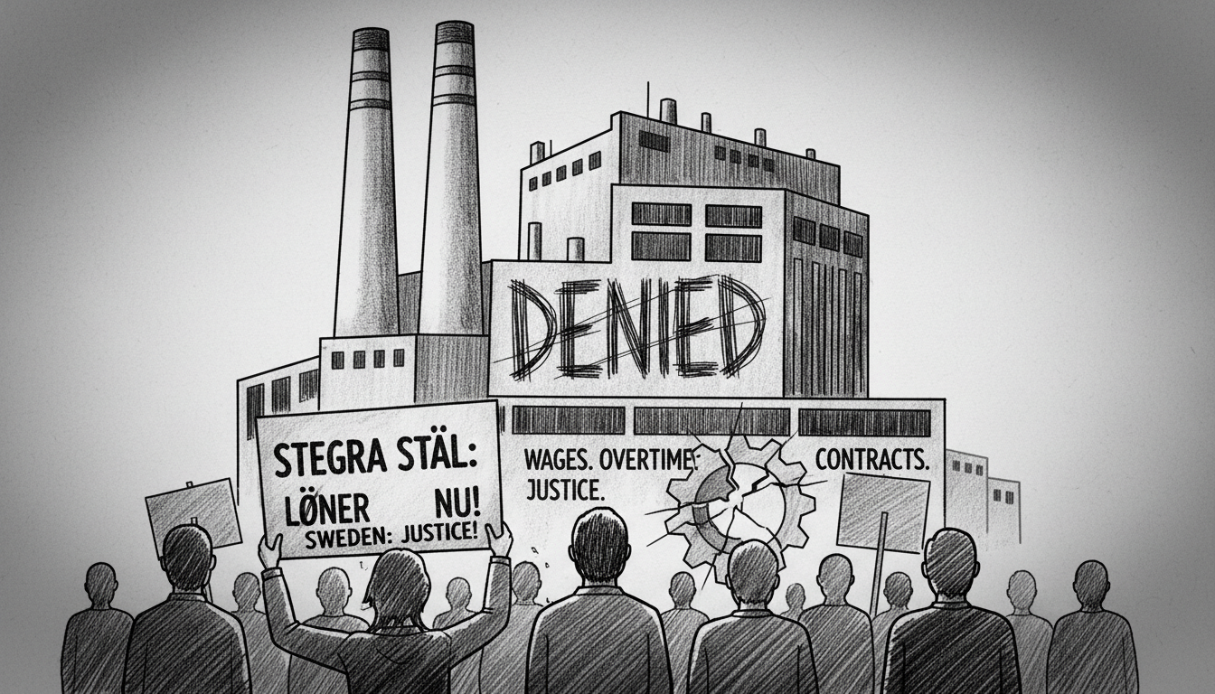 Turkish Workers at Stegra Steel Plant Denied Wages in Sweden