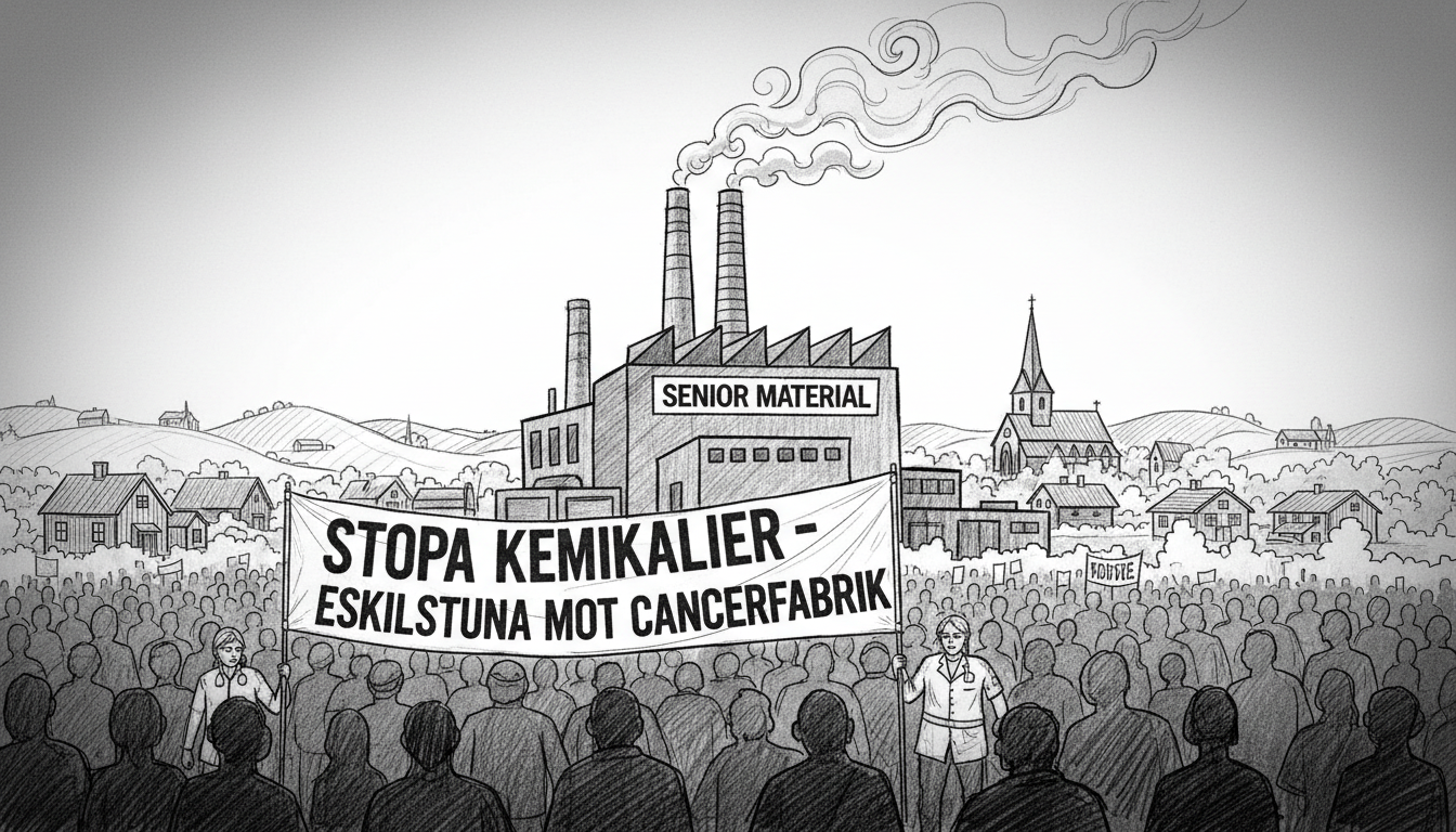 Record Protest Against Battery Plant Chemical Use in Eskilstuna