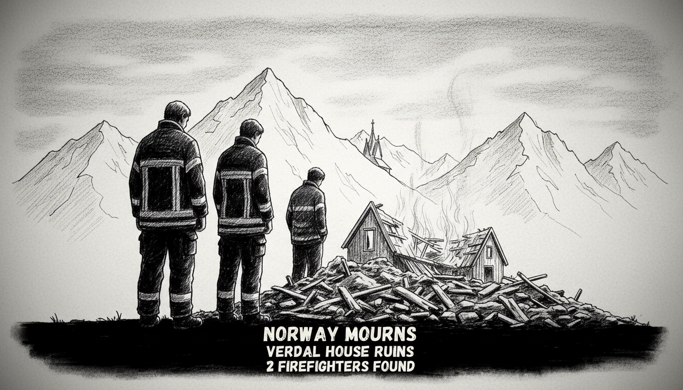 Norway Mourns 2 Firefighters Found in Verdal House Ruins
