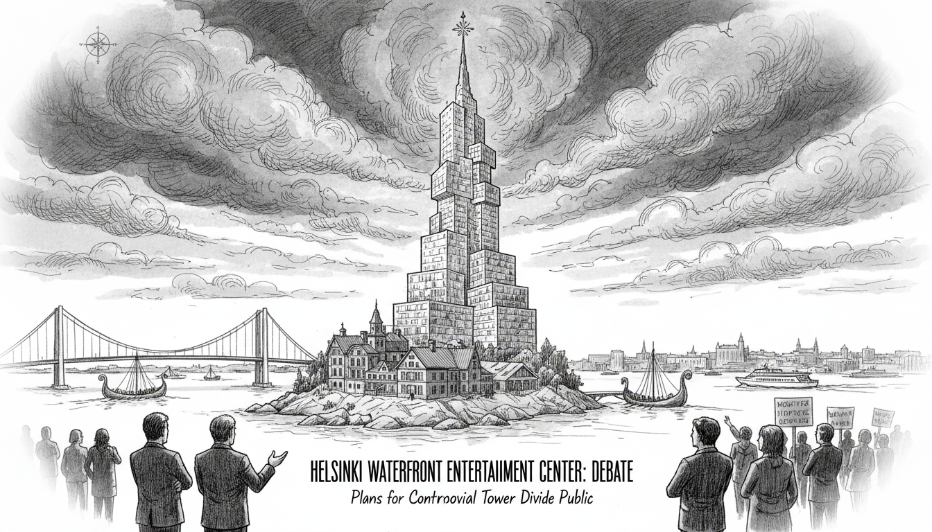 Helsinki Waterfront Entertainment Center Plans Spark Public Debate