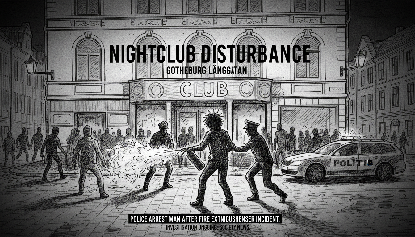 Nightclub Disturbance in Gothenburg's Andra Långgatan