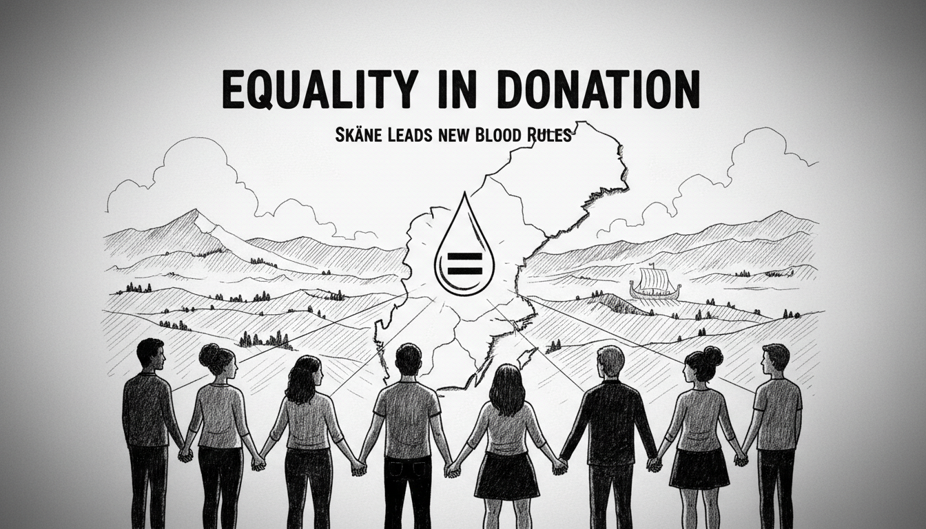 Sweden Eases Blood Donation Rules in Skåne with New Equality Focus