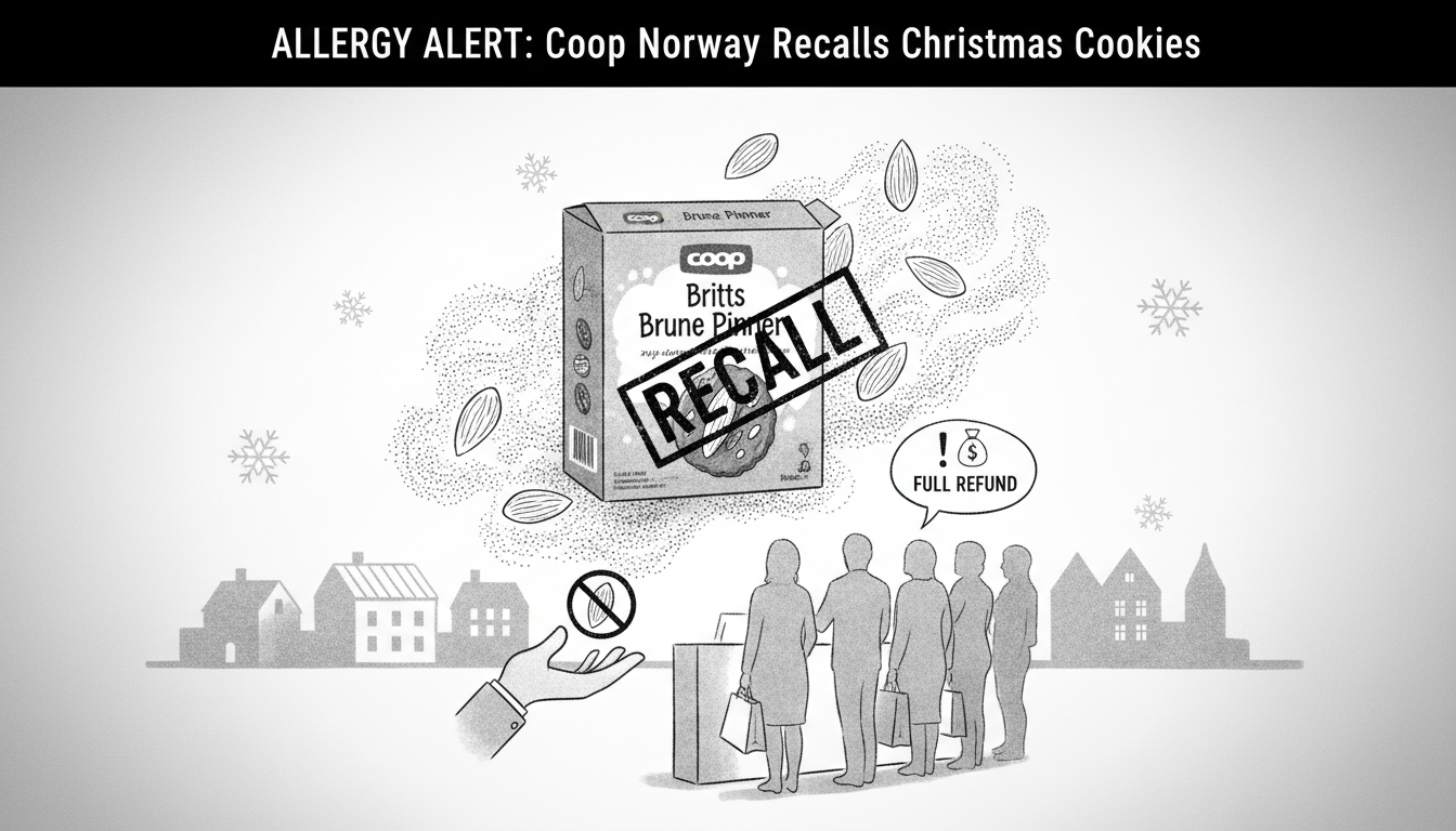 Coop Norway Recalls Mislabeled Christmas Cookies Over Allergy Risk