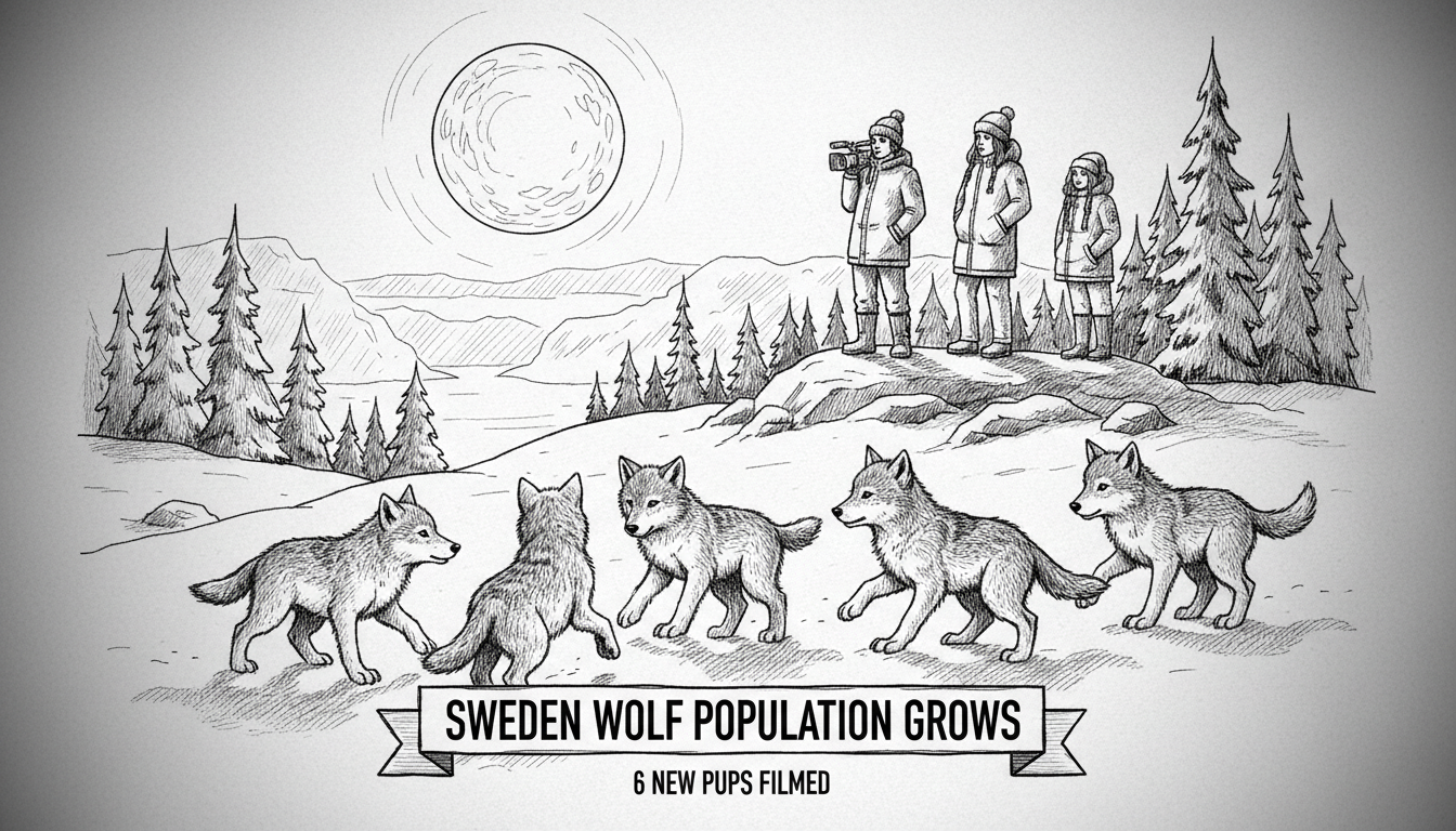 Sweden Wolf Population Grows: 6 New Pups Filmed