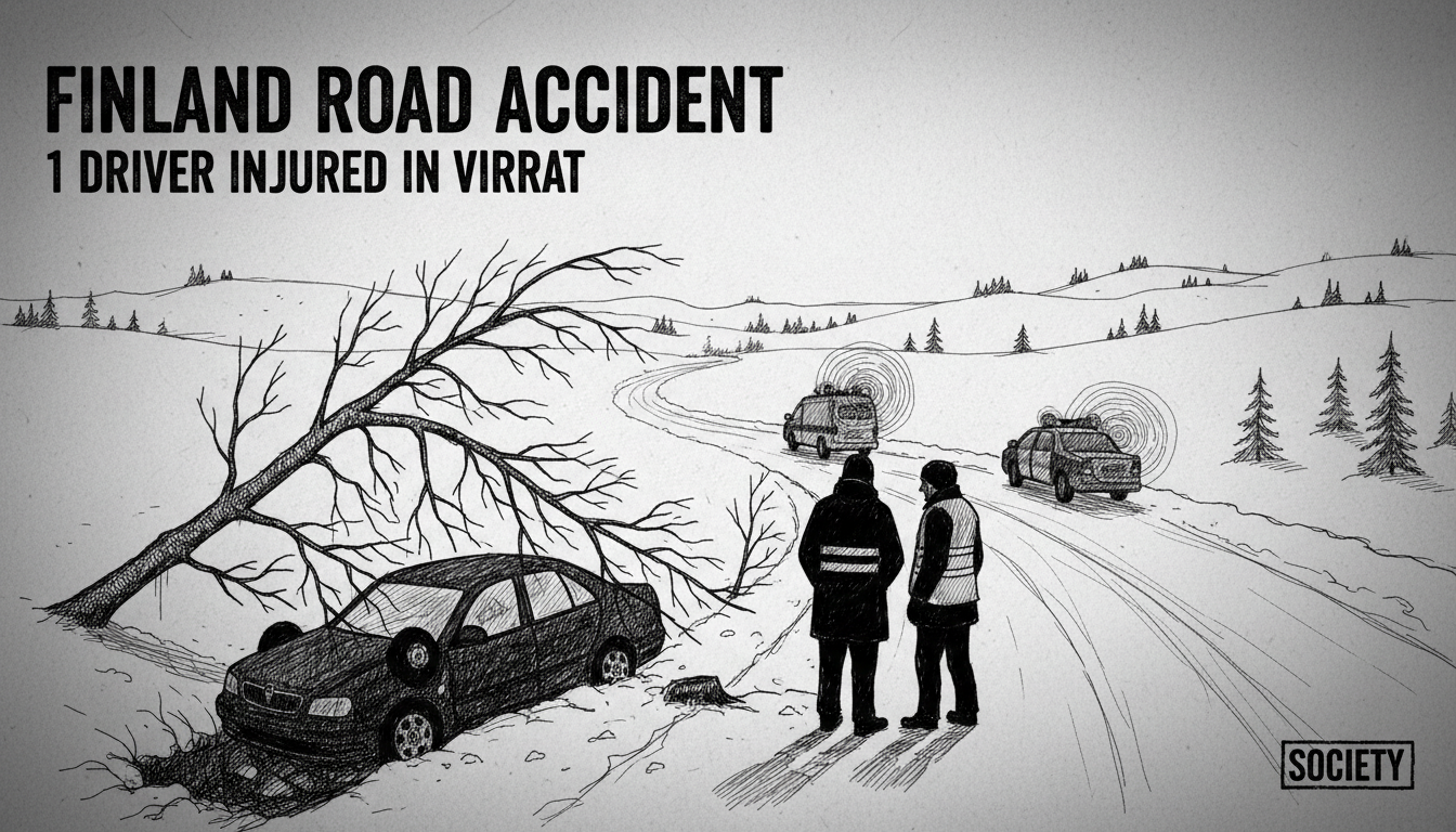 Finland Road Accident: 1 Driver Injured in Virrat